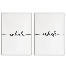 Laden Sie das Bild in den Galerie-Viewer, Inhale Exhale Poster - Yoga Entspannung Geschenk Relax Wandbild Wohnzimmer Küche Esszimmer Schlafzimmer Wanddeko