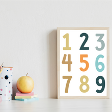 Laden Sie das Bild in den Galerie-Viewer, Kinderposter 8er Set ABC Zahlen Autos Lernposter Verkehr Kinderzimmer Wandbilder Kindergarten Grundschule Alphabet Kinder Lernhilfe Poster