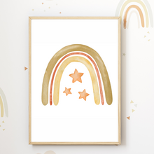 Laden Sie das Bild in den Galerie-Viewer, Niedliche Waldtiere 6er Set Kinderzimmer Bilder DIN A4 Wandbilder Deko Babyzimmer Poster - Hase Bär Waschbär Fuchs