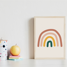 Laden Sie das Bild in den Galerie-Viewer, ABC Kinderposter 3er Set Lernposter Sonne Regenbogen Alphabet | Kinderzimmer Wandbilder Kindergarten Grundschule Lernhilfe