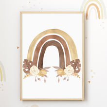 Laden Sie das Bild in den Galerie-Viewer, Waldtiere 6er Set Bilder Waschbär Bär Hase Fuchs Kinderzimmer Deko DIN A4 Poster