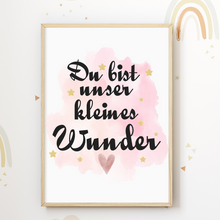 Laden Sie das Bild in den Galerie-Viewer, Kleines Wunder Fuchs Regenbogen Luftballon Bilder 3er Set DIN A4 Kinderzimmer Wandbilder Babyzimmer Poster Dekoration