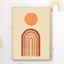Laden Sie das Bild in den Galerie-Viewer, You are my Sunshine Boho Sonne Regenbogen Bilder 3er Set DIN A4 Kinderzimmer Wandbilder Babyzimmer Poster Dekoration