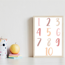 Laden Sie das Bild in den Galerie-Viewer, Alphabet & Zahlen Kinderposter 3er Set Lernposter ABC | Kinderzimmer Wandbilder Kindergarten Grundschule Kinder Lernhilfe Poster