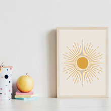 Laden Sie das Bild in den Galerie-Viewer, ABC Kinderposter 3er Set Lernposter Sonne Regenbogen Alphabet | Kinderzimmer Wandbilder Kindergarten Grundschule Lernhilfe