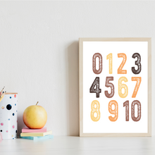 Laden Sie das Bild in den Galerie-Viewer, Englisch Kinderposter 4er Set ABC, Wochentage, Zahlen & Formen Lernposter Kinderzimmer Wandbilder Kindergarten Grundschule Alphabet