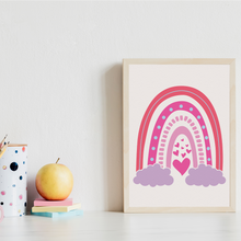 Laden Sie das Bild in den Galerie-Viewer, ABC Zahlen Kinderposter 3er Set Lernposter Alphabet | Mädchen Kinderzimmer Wandbilder Kindergarten Grundschule Lernhilfe für Kinder