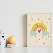 Laden Sie das Bild in den Galerie-Viewer, ABC Zahlen Kinderposter 3er Set Alphabet Lernposter Buchstaben & Zahlen | Kinderzimmer Wandbilder Kindergarten Grundschule Lernhilfe für Kinder