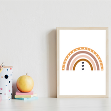 Laden Sie das Bild in den Galerie-Viewer, ABC Kinderposter 3er Set Lernposter Sonne Regenbogen Alphabet | Kinderzimmer Wandbilder Einschulung Kindergarten Grundschule Lernhilfe für Kinder