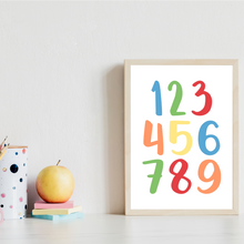 Laden Sie das Bild in den Galerie-Viewer, Kinderposter 8er Set ABC Zahlen Autos Lernposter Verkehr Kinderzimmer Wandbilder Einschulung Kindergarten Grundschule Alphabet Lernhilfe für Kinder