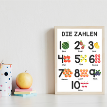 Laden Sie das Bild in den Galerie-Viewer, Kinderposter 3er Set Formen, Zahlen, Farben Lernposter Kinderzimmer Wandbilder Kindergarten Grundschule Alphabet Kinder Lernhilfe Poster