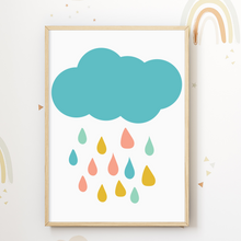 Laden Sie das Bild in den Galerie-Viewer, You are my Sunshine Bilder 3er Set DIN A4 Kinderzimmer Wandbilder Babyzimmer Poster Dekoration Sonne Regenbogen