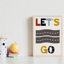 Laden Sie das Bild in den Galerie-Viewer, Kinderposter 8er Set ABC Zahlen Autos Lernposter Verkehr Kinderzimmer Wandbilder Kindergarten Grundschule Alphabet Lernhilfe für Kinder