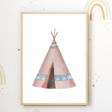 Laden Sie das Bild in den Galerie-Viewer, Niedliche Waldtiere 6er Set Kinderzimmer Bilder DIN A4 Wandbilder Deko Babyzimmer Poster - Hase Bär Waschbär Fuchs