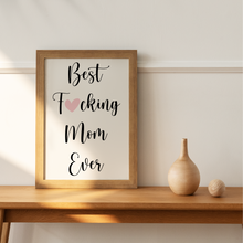 Laden Sie das Bild in den Galerie-Viewer, Beste Mama Kunstdruck Poster Muttertag Geschenk Dankeschön Mutter Poster Wandbild Mama Geburtstag Weihnachten