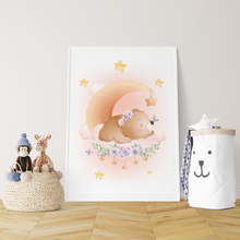 Laden Sie das Bild in den Galerie-Viewer, 3er Set Poster für Kinderzimmer Bilder Babyzimmer Babyparty Kinderposter Bär