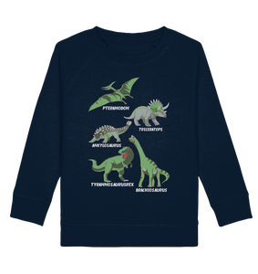 Dinosaurier Arten Kinder Dino Sweatshirt