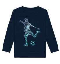 Laden Sie das Bild in den Galerie-Viewer, Fußballspieler Silhouette Fußballer Kinder Fußball Sweatshirt
