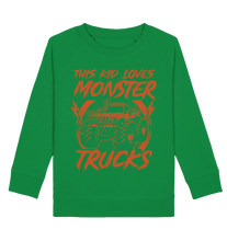 Laden Sie das Bild in den Galerie-Viewer, Monstertruck Jungen Monster Truck Kinder Langarm Sweatshirt
