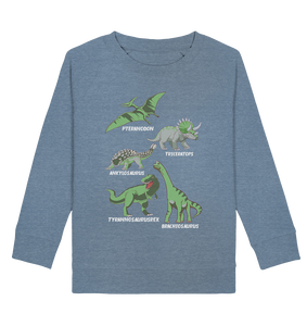 Dinosaurier Arten Kinder Dino Sweatshirt