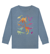 Laden Sie das Bild in den Galerie-Viewer, Kinder Dinosaurier Bunte Dinos Sweatshirt
