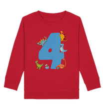 Laden Sie das Bild in den Galerie-Viewer, 4. Geburtstag Dinosaurier Geschenk Dino 4 Jahre Sweatshirt
