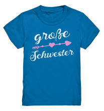 Laden Sie das Bild in den Galerie-Viewer, Große Schwester T-Shirt Pfeil Herz Große Schwester Geschenk