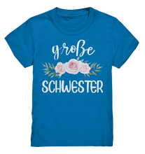 Laden Sie das Bild in den Galerie-Viewer, Große Schwester T-Shirt Rosen Große Schwester Geschenk