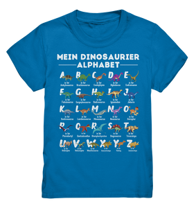 Dinosaurier Alphabet Schulkind Dino ABC Kinder T-Shirt