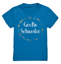Laden Sie das Bild in den Galerie-Viewer, Große Schwester T-Shirt Blumen Große Schwester Geschenk