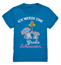 Laden Sie das Bild in den Galerie-Viewer, Große Schwester T-Shirt Elefant Große Schwester Geschenk