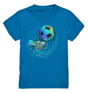 Buntes Fußball Motiv Fußballer Geschenk Fußballspieler T-Shirt