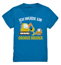 Laden Sie das Bild in den Galerie-Viewer, Bagger Baustelle Großer Bruder T-Shirt