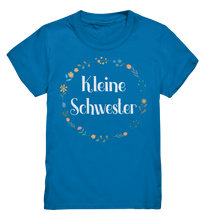Laden Sie das Bild in den Galerie-Viewer, Kleine Schwester T-Shirt Blumenkranz Kleine Schwester Geschenk