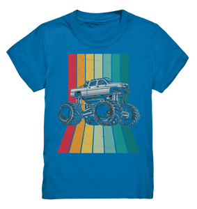 Retro Monstertruck Jungen Monster Truck Kinder T-Shirt