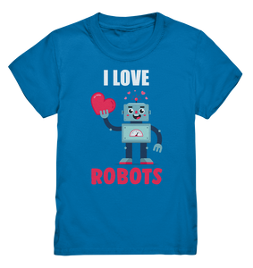 Liebe Roboter Jungen Robotertechnik T-Shirt