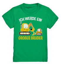 Laden Sie das Bild in den Galerie-Viewer, Bagger Baustelle Großer Bruder T-Shirt