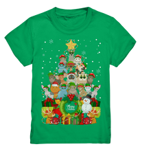 Laden Sie das Bild in den Galerie-Viewer, Weihnachten Katzen Weihnachtsbaum Kätzchen Weihnachtsoutfit Kinder T-Shirt

