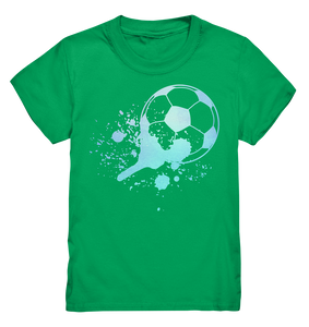 Fußballspieler Splash Fußballer Kinder Fußball T-Shirt