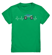 Laden Sie das Bild in den Galerie-Viewer, Monster Truck Herzschlag Monstertruck Kinder T-Shirt
