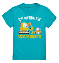 Laden Sie das Bild in den Galerie-Viewer, Bagger Baustelle Großer Bruder T-Shirt