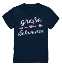 Laden Sie das Bild in den Galerie-Viewer, Große Schwester T-Shirt Pfeil Herz Große Schwester Geschenk