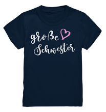 Laden Sie das Bild in den Galerie-Viewer, Große Schwester T-Shirt Herz Liebe Große Schwester Geschenk