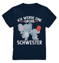 Laden Sie das Bild in den Galerie-Viewer, Große Schwester T-Shirt Elefanten Große Schwester Geschenk