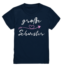 Laden Sie das Bild in den Galerie-Viewer, Große Schwester T-Shirt Herz Große Schwester Geschenk