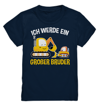 Laden Sie das Bild in den Galerie-Viewer, Bagger Baustelle Großer Bruder T-Shirt