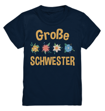 Laden Sie das Bild in den Galerie-Viewer, Große Schwester Shirt Blumen Große Schwester Geschenk