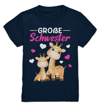Laden Sie das Bild in den Galerie-Viewer, Große Schwester T-Shirt Giraffen Große Schwester Geschenk
