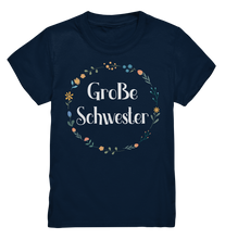 Laden Sie das Bild in den Galerie-Viewer, Große Schwester T-Shirt Blumen Große Schwester Geschenk