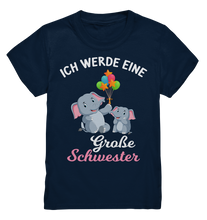 Laden Sie das Bild in den Galerie-Viewer, Große Schwester T-Shirt Elefant Große Schwester Geschenk